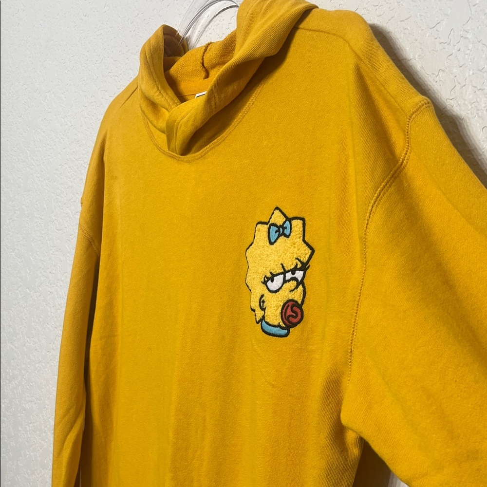 Old Navy The Simpson’s Boys Size XXL (18) Mustard Hoodie - Picture 4 of 6
